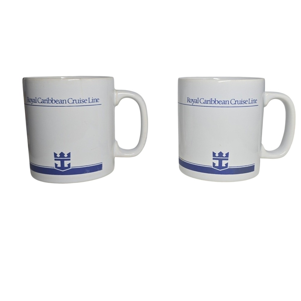 Vintage Staffordshire Kiln Craft Royal Caribbean Cruise Line Mug England White